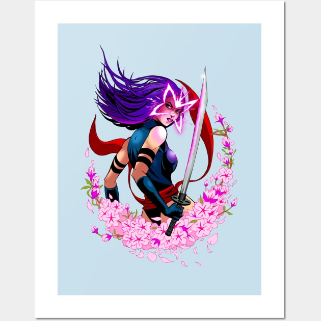 Psylocke Wall Art by Mikekimart